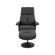 2 Poltrona Massagem Reclinavel Nebraska Rivatti PU Preto com Controle e Apoio para Pes